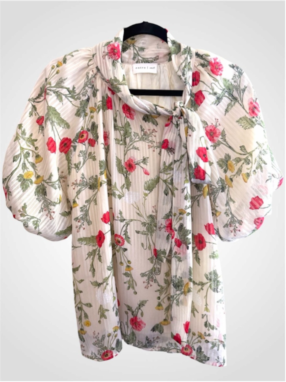 Entro Floral Print Blouse Size S